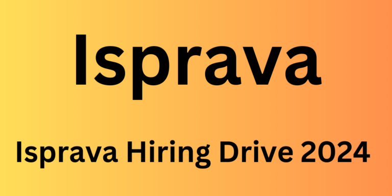 Isprava Hiring Drive