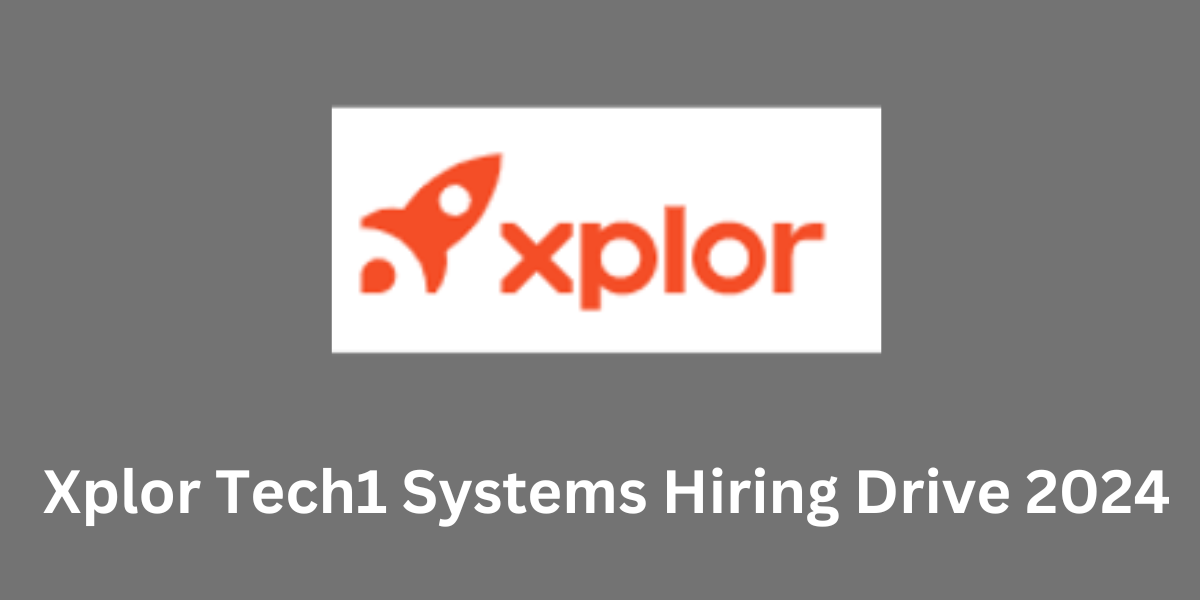 Xplor Tech1 Systems Hiring Drive