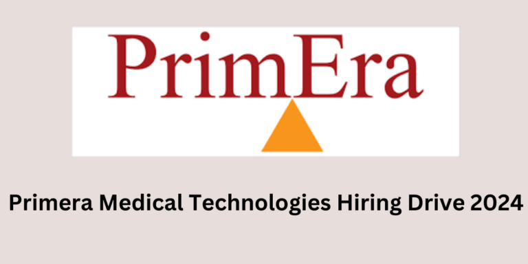 Primera Medical Technologies Hiring Drive