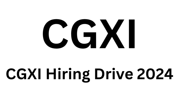 CGXI Hiring Drive