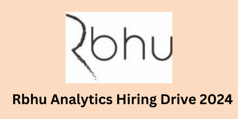 Rbhu Analytics Hiring Drive