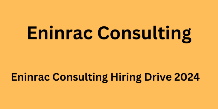 Eninrac Consulting Hiring Drive