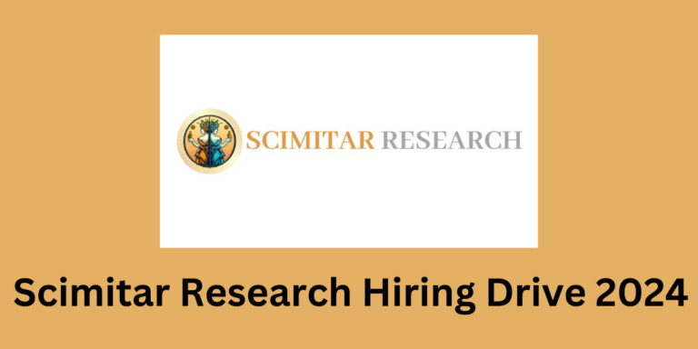 Scimitar Research Hiring Drive