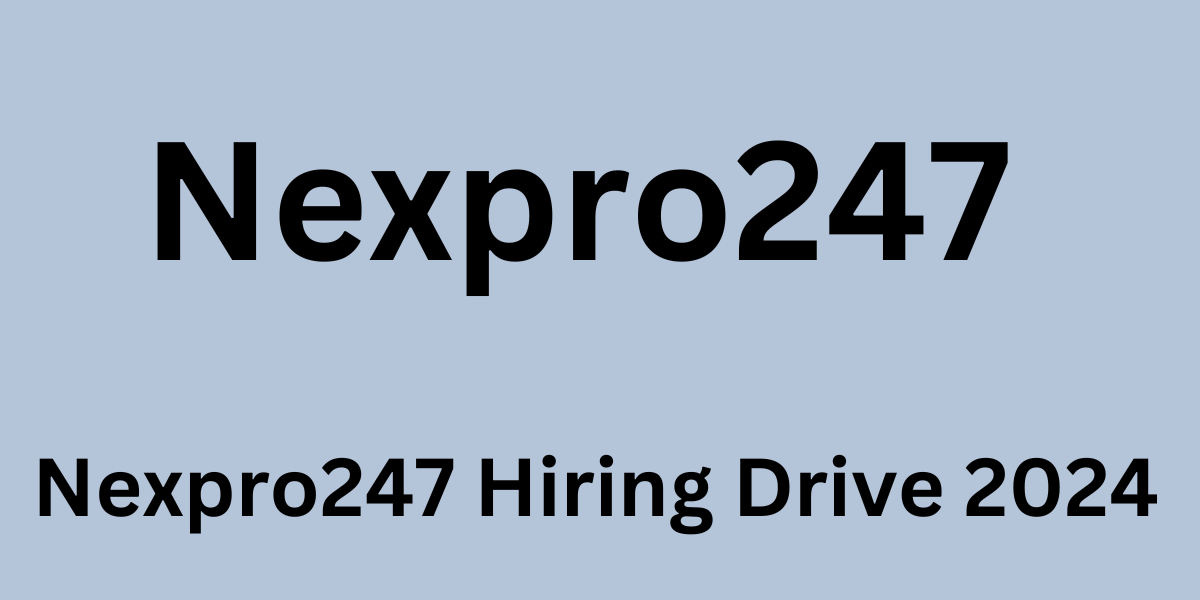 Nexpro247 Hiring Drive