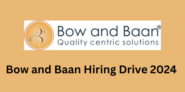 Bow and Baan Hiring Drive