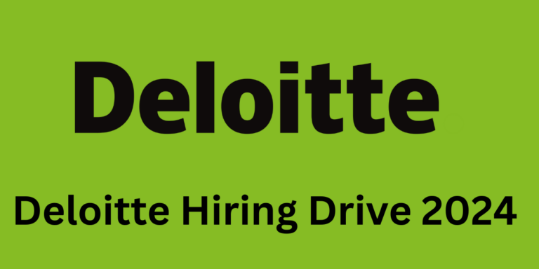 Deloitte Hiring Drive