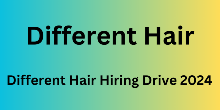 Different Hair Hiring Drive