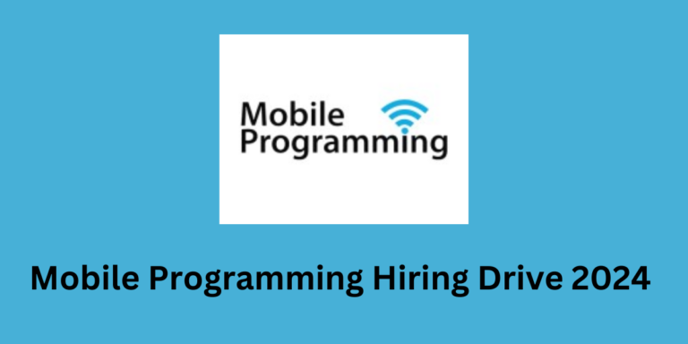 Mobile Programming Hiring Drive