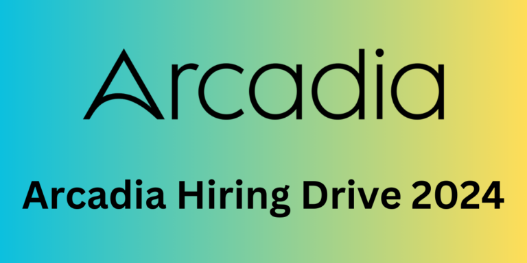 Arcadia Hiring Drive