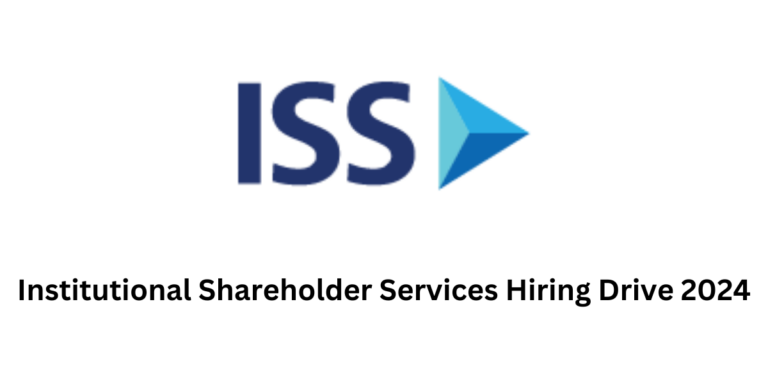 Institutional Shareholder Services Hiring Drive