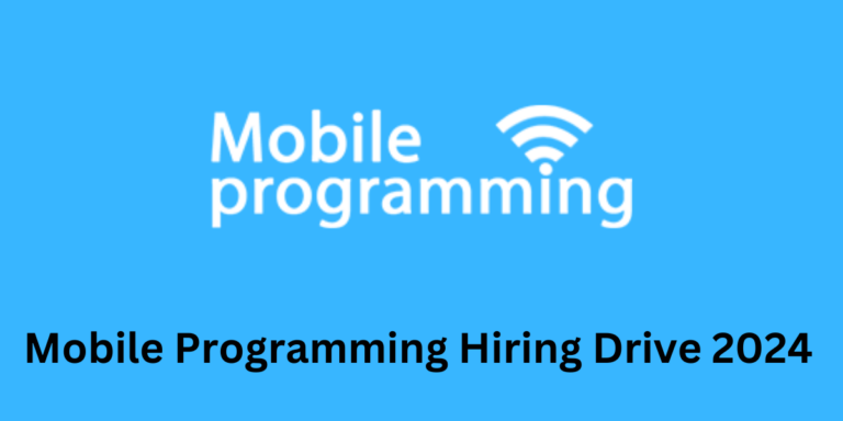 Mobile Programming Hiring Drive