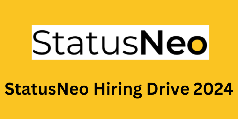 StatusNeo Hiring Drive