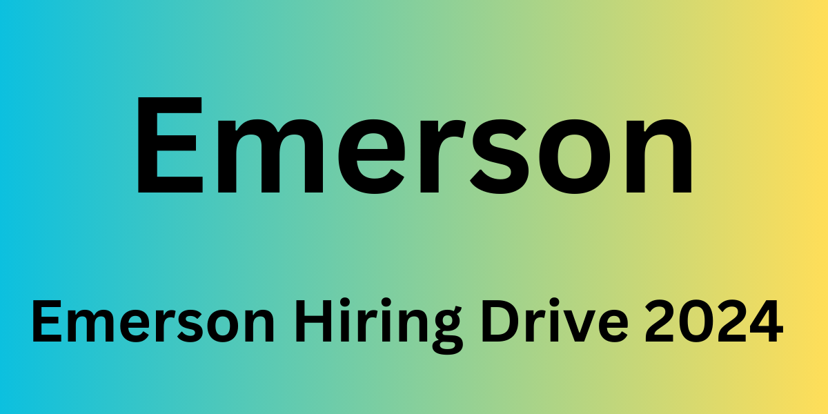 Emerson Hiring Drive