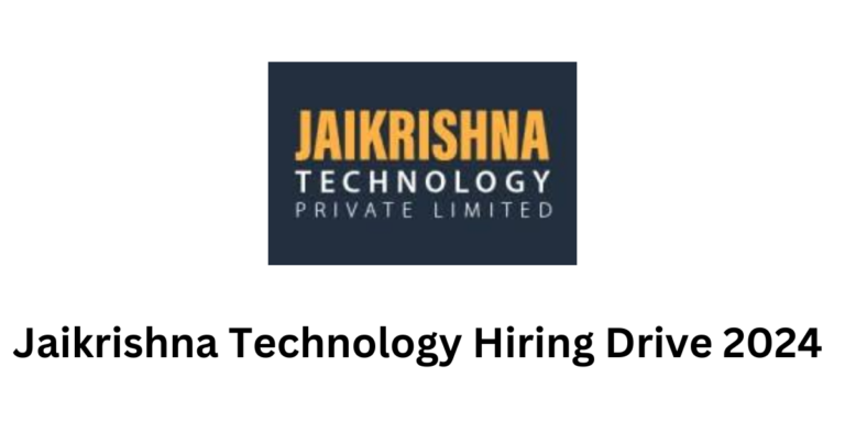 Jaikrishna Technology Hiring Drive