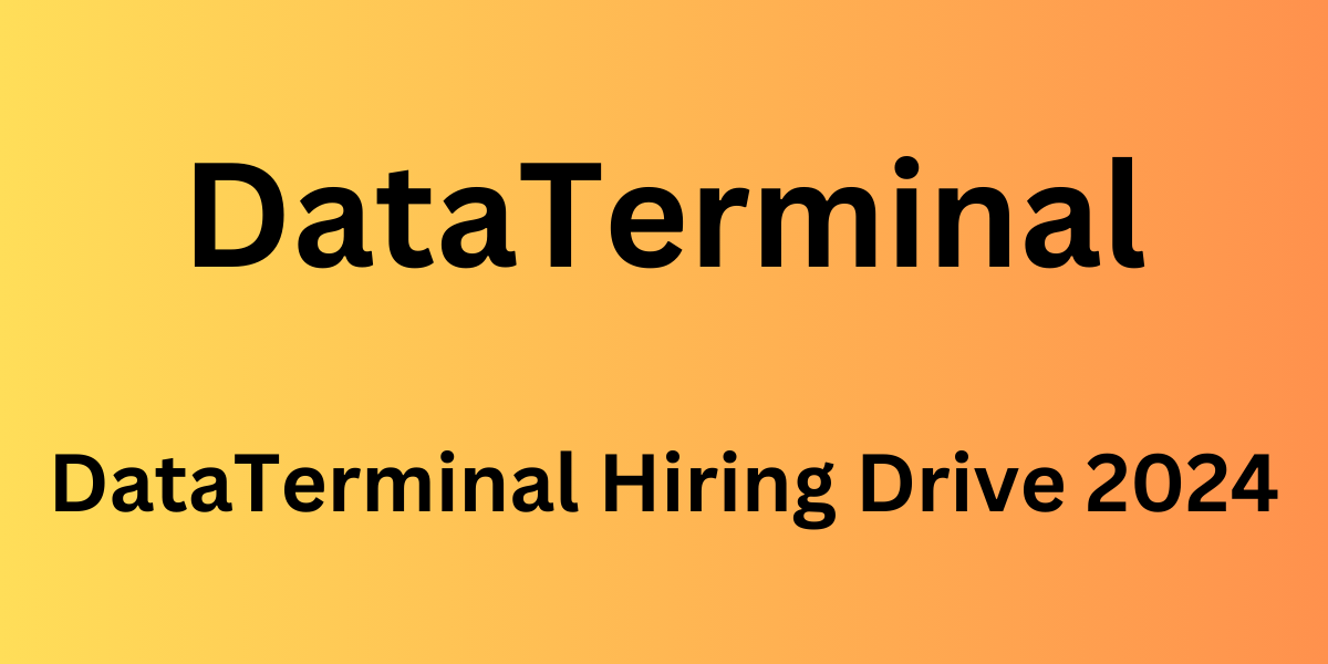 DataTerminal Hiring Drive