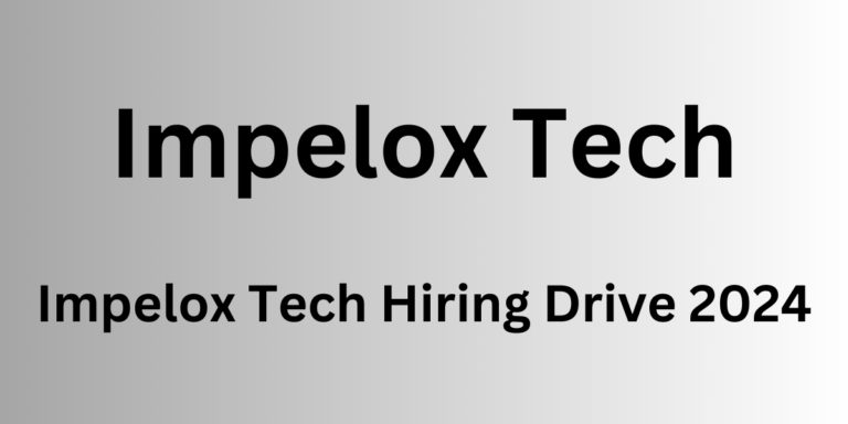 Impelox Tech Hiring Drive