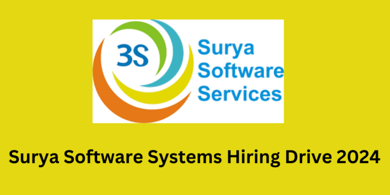 Surya Software Systems Hiring Drive