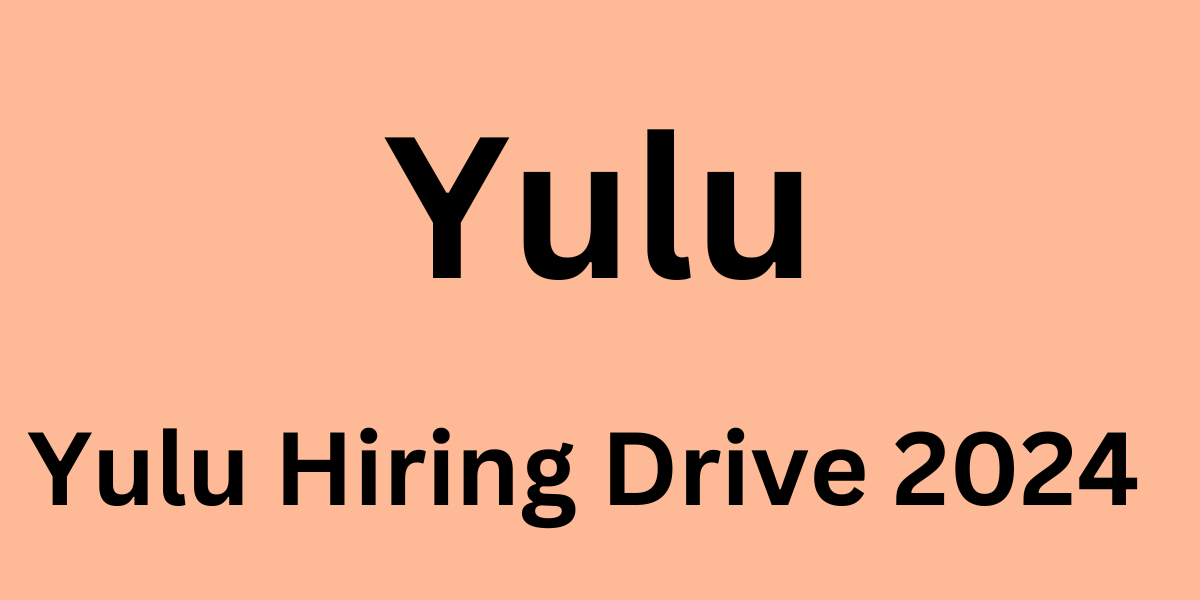 Yulu Hiring Drive